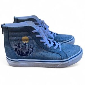 Vans X Harry Potter Sk8-Hi Zip Hogwarts Castle Metallic Shoes Youth Kids Size 5